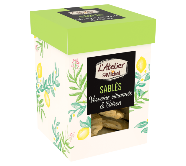 Sablés verveine citronnée et citron 130g – L’Atelier St Michel