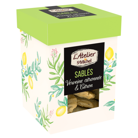 Sablés verveine citronnée et citron 130g – L’Atelier St Michel