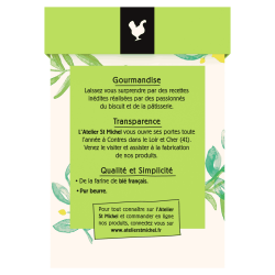 Sablés verveine citronnée et citron 130g – L’Atelier St Michel