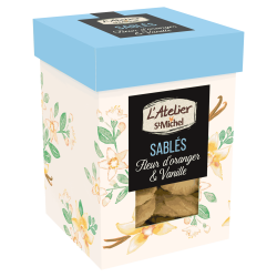 Sablés fleur d’oranger et vanille 130g - L’Atelier St Michel