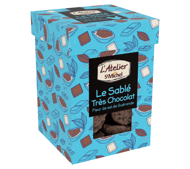 Sablés très chocolat 140g – L’Atelier St Michel