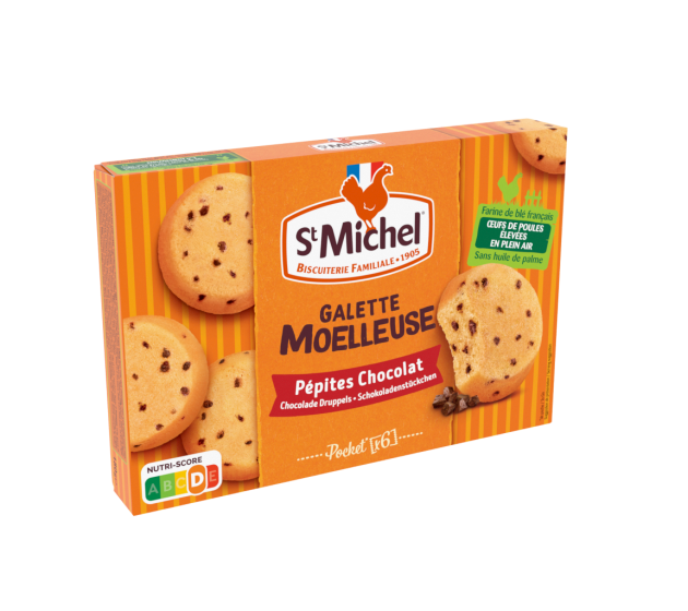 Galette moelleuse pépites chocolat 180g - St Michel