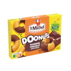 Doonuts marbrés chocolat 180g - St Michel