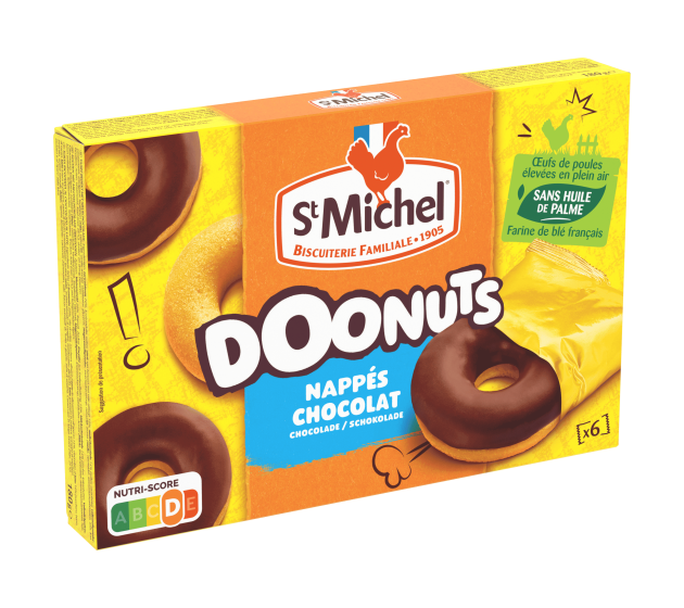 Doonuts nappés chocolat 180g - St Michel