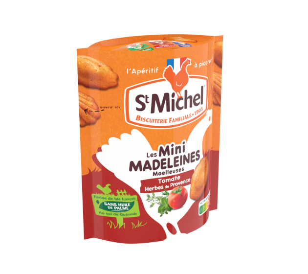 Mini Madeleines tomate herbes de Provence 100g - St Michel