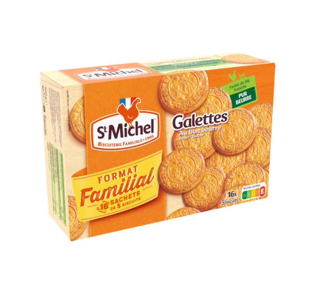 Galettes au bon beurre format familial (16x5) 520g - St Michel