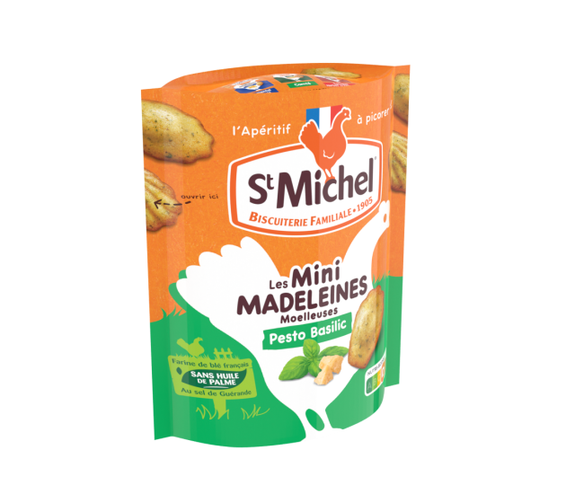 Mini Madeleines pesto basilic 100g - St Michel