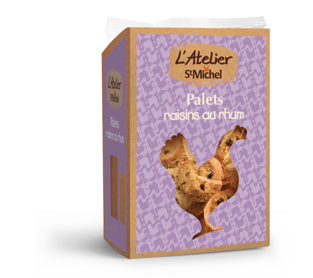 Palets raisins au rhum 150g – L’Atelier St Michel