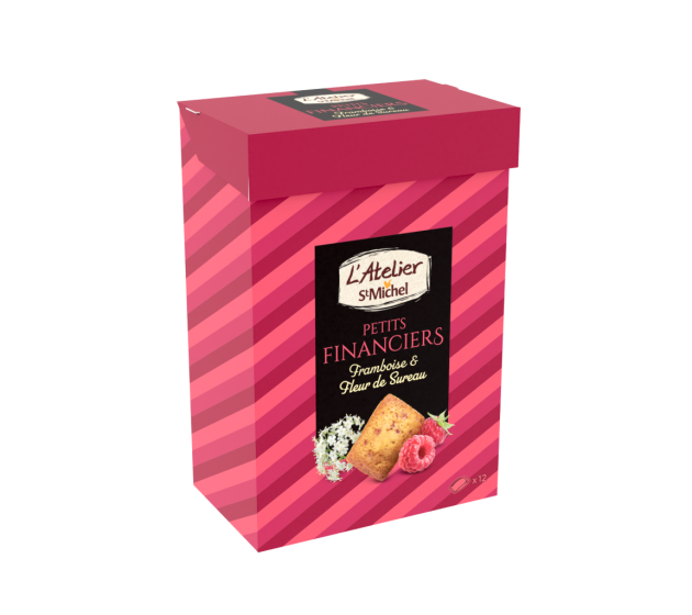 Petits financiers framboise fleur de sureau 135g - L’Atelier St Michel