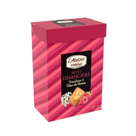 Petits financiers framboise fleur de sureau 135g - L’Atelier St Michel