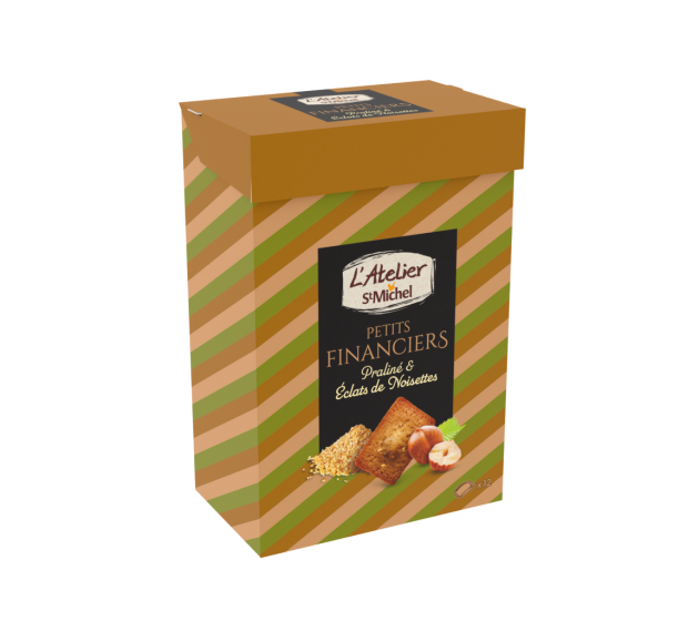 Petits financiers praliné éclats de noisettes 135g - L’Atelier St Mich