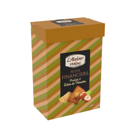 Petits financiers praliné éclats de noisettes 135g - L’Atelier St Mich