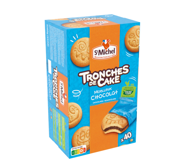 Tronches de cake format familial (x40) 1160g - St Michel